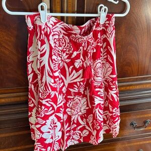 Knox Rose Red and White Floral Skirt. Worn once